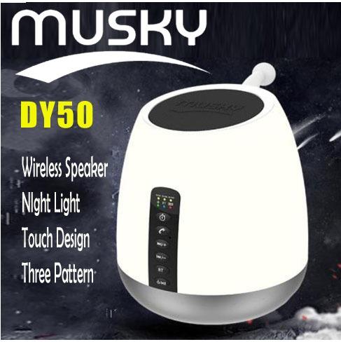 MUSKY DY50 LED Light, Portable Wireless Bluetooth Subwoofer Speaker