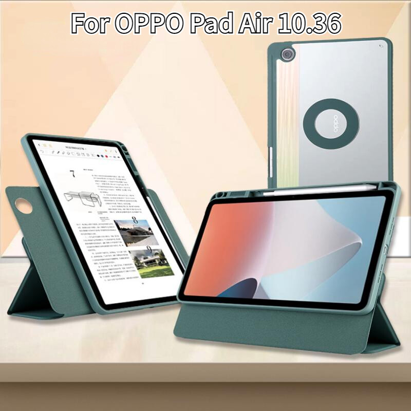 Detachable Magnetic Tablet Case for OPPO Pad Air 10.36 inch Smart Case with Pencil Holder Cover Casing