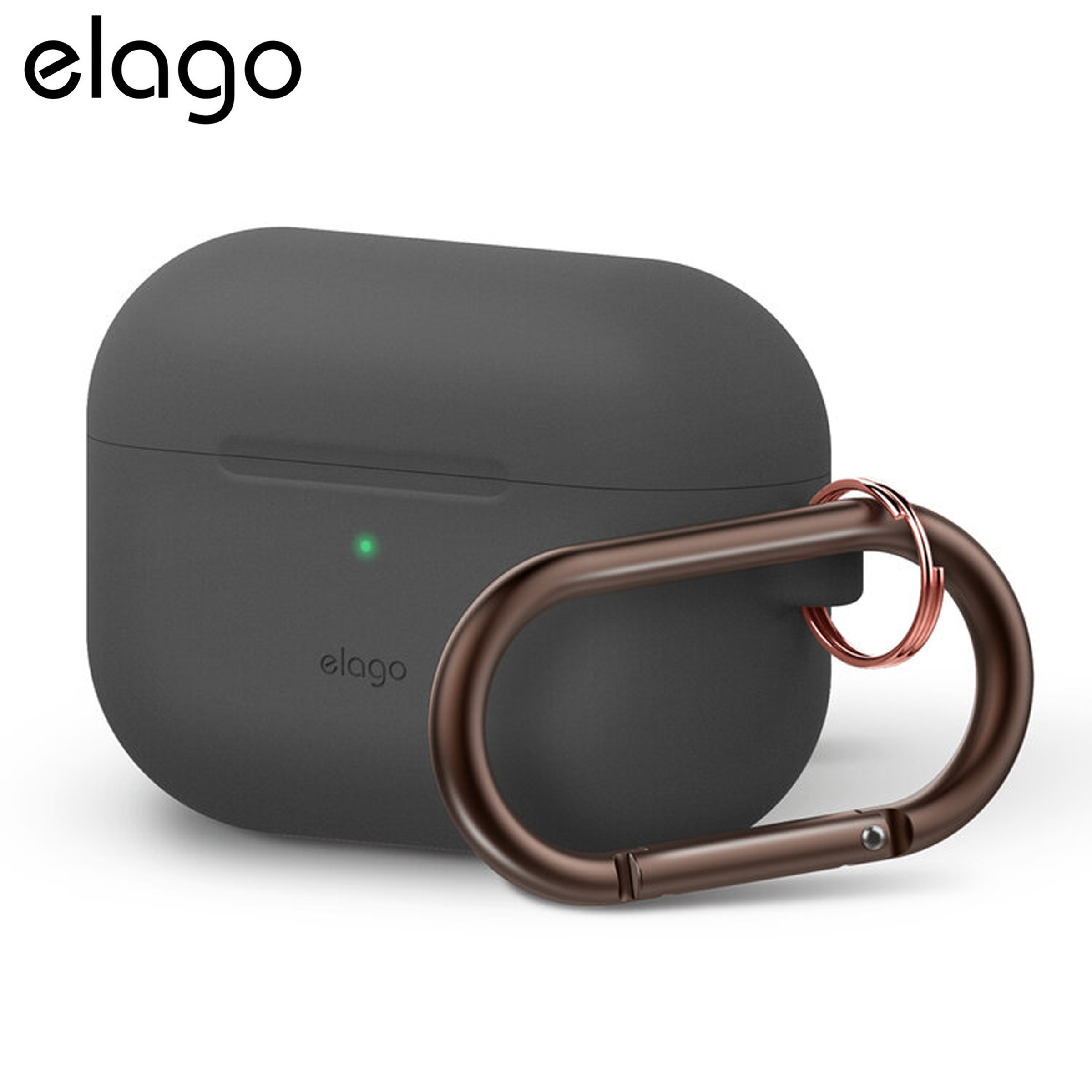 elago Original Hang Case for Apple AirPods Pro - Protective Carrying Cover, Premium Soft Silicone, Front LED Visible (Apple AirPods Pro not included)