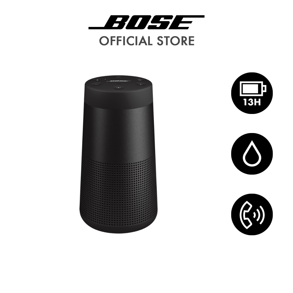 Bose SoundLink Revolve (Series II), Portable Bluetooth Speaker with 360° Wireless Surround Sound,13 hours of battery life,Water & Dust resistant