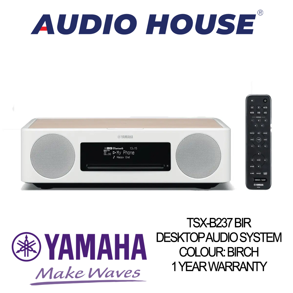 YAMAHA TSX-B237 BIR DESKTOP AUDIO SYSTEM COLOUR: BIRCH***1 YEAR WARRANTY***