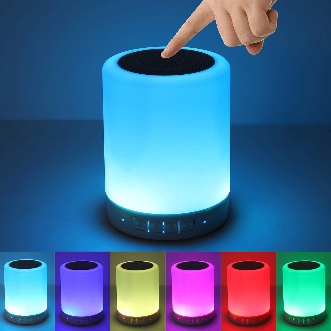 Bluetooth Speaker with Microphone for Conference Call and RGB Mood Lights & Night Light for Baby and Children ?