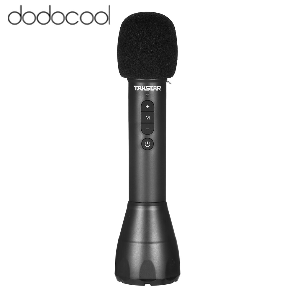 dodocool TAKSTAR DA10 Professional Speech Microphone Wireless BT Mic Portable Rechargeable Handheld Mic Built-in Speaker for Singing Teaching Speech