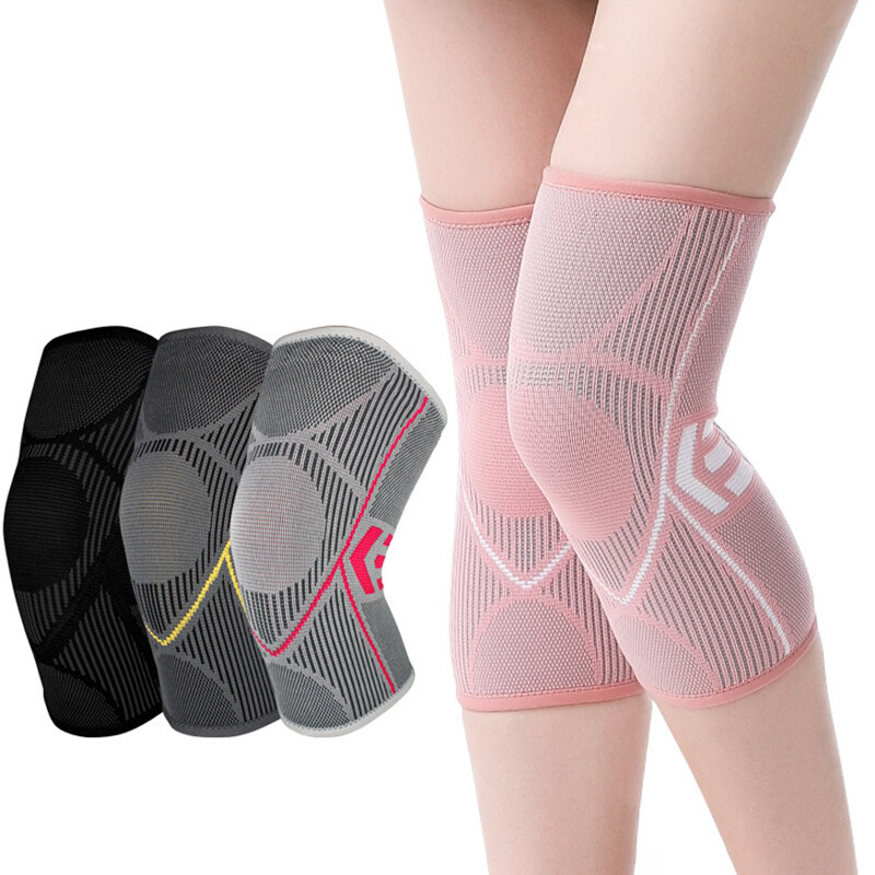 T-FLY 1 Pair Sports Knee Supports Bandage Elastic Support Knee Compression Brace for Work Out Gym Running Hiking