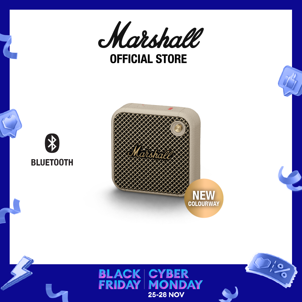 [New Launch] Marshall Willen Bluetooth Portable Speaker [Deliver Major IV Brown Bundle in Mid Dec]
