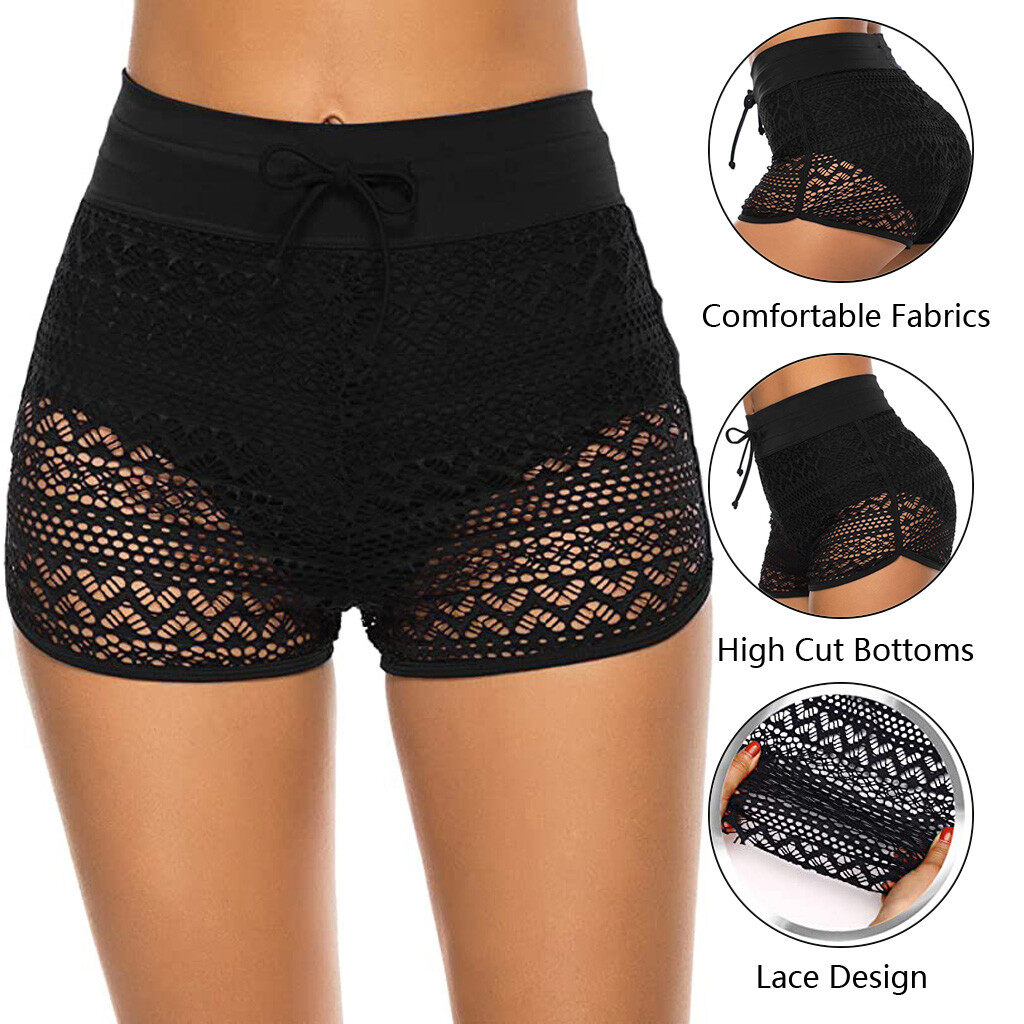 Griggsshop COD Women High Waisted Bikini Swim Pants Shorts Bottom Swimsuit Swimwear Bathing